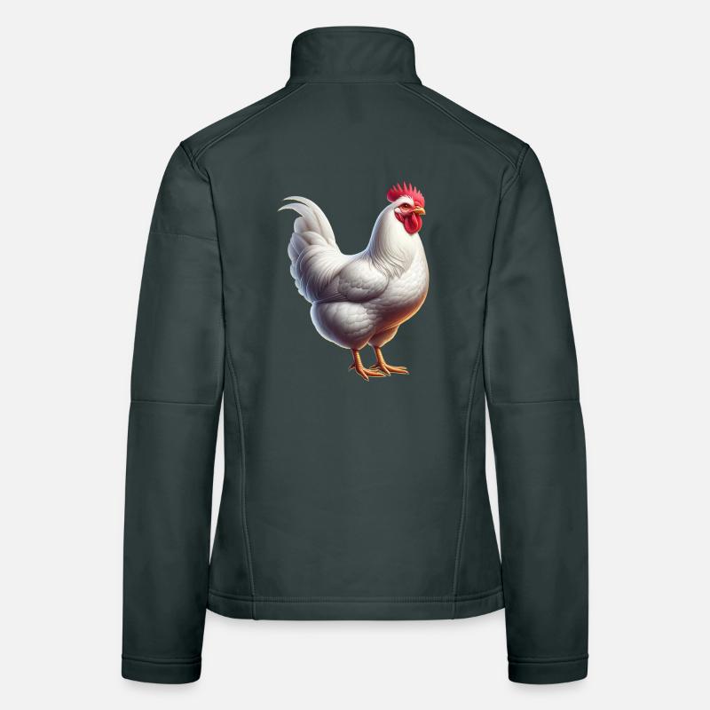 Poulets Leghorn Veste en tissu softshell Femme