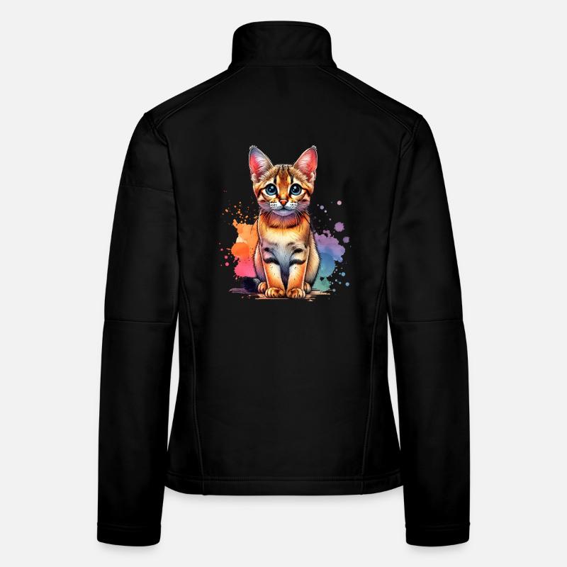 Cadeau du chat de Savannah Veste en tissu softshell Femme