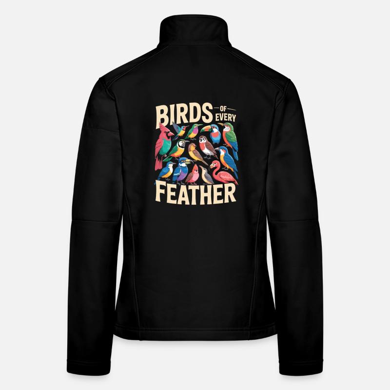 Birds of Every Feather Vogel Vielfalt Frauen Softshelljacke