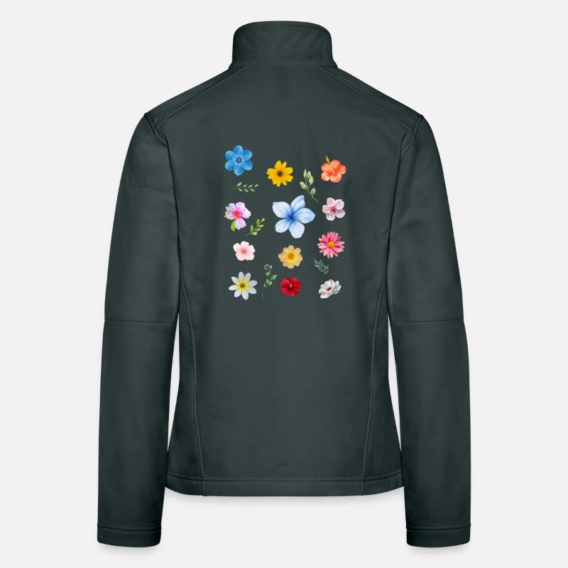 Le printemps arrive Veste en tissu softshell Femme