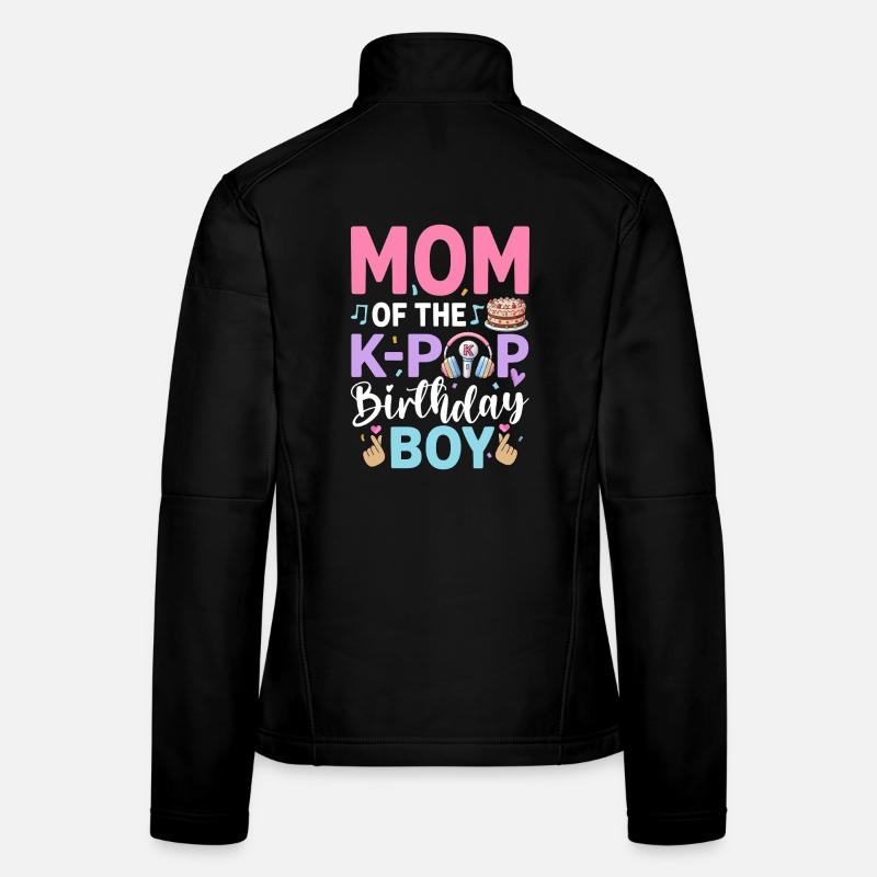 Maman du garçon anniversaire de la K-Pop Veste en tissu softshell Femme
