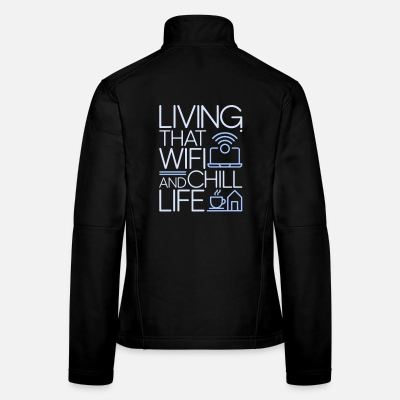 Remote Developer Living That WiFi Web Developer Frauen Softshelljacke