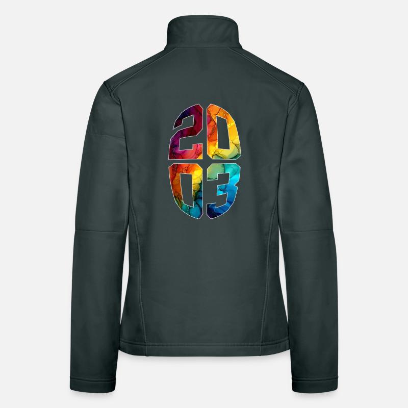 23 ANS 2003 23E ANNIVERSAIRE Veste en tissu softshell Femme