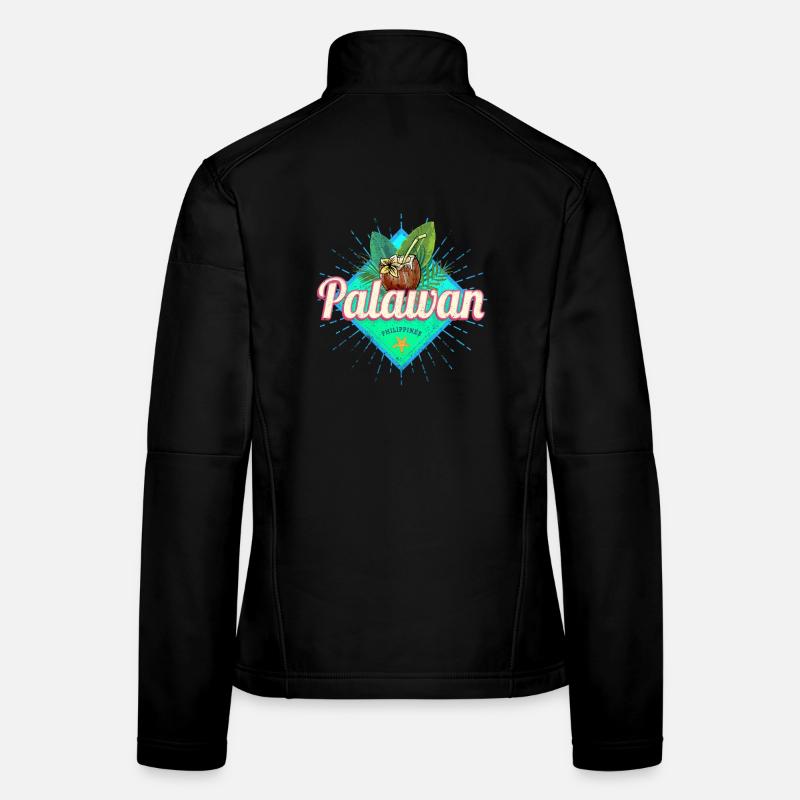 Palawan Island in the Philippines with Coconut Women's Softshell Jacket