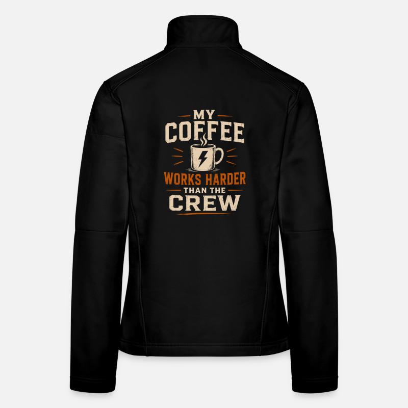 Lineman Humor Câble d’alimentation Café Veste en tissu softshell Femme