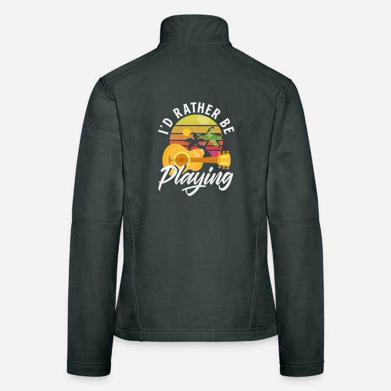 Introverted But Willing To Discuss Ukuleles Musik Frauen Softshelljacke