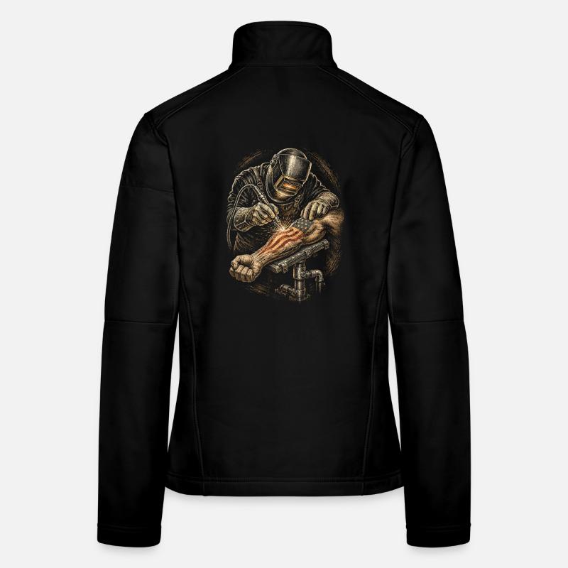Schweißer Schweißfachmann Frauen Softshelljacke