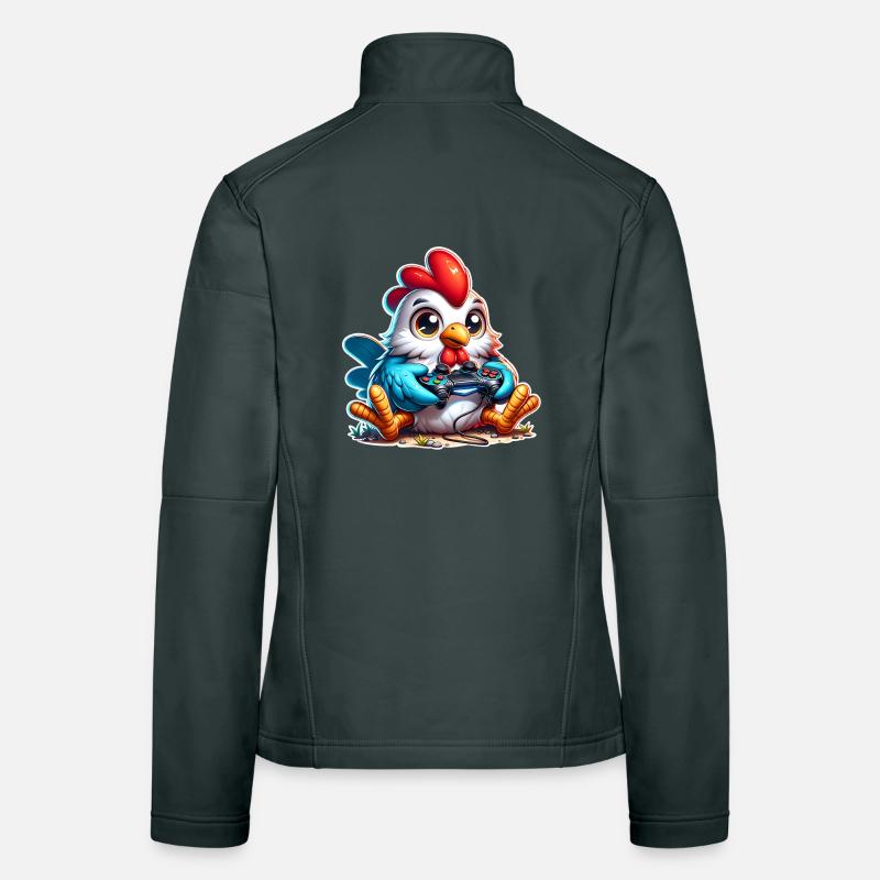 Joueur de poules Veste en tissu softshell Femme