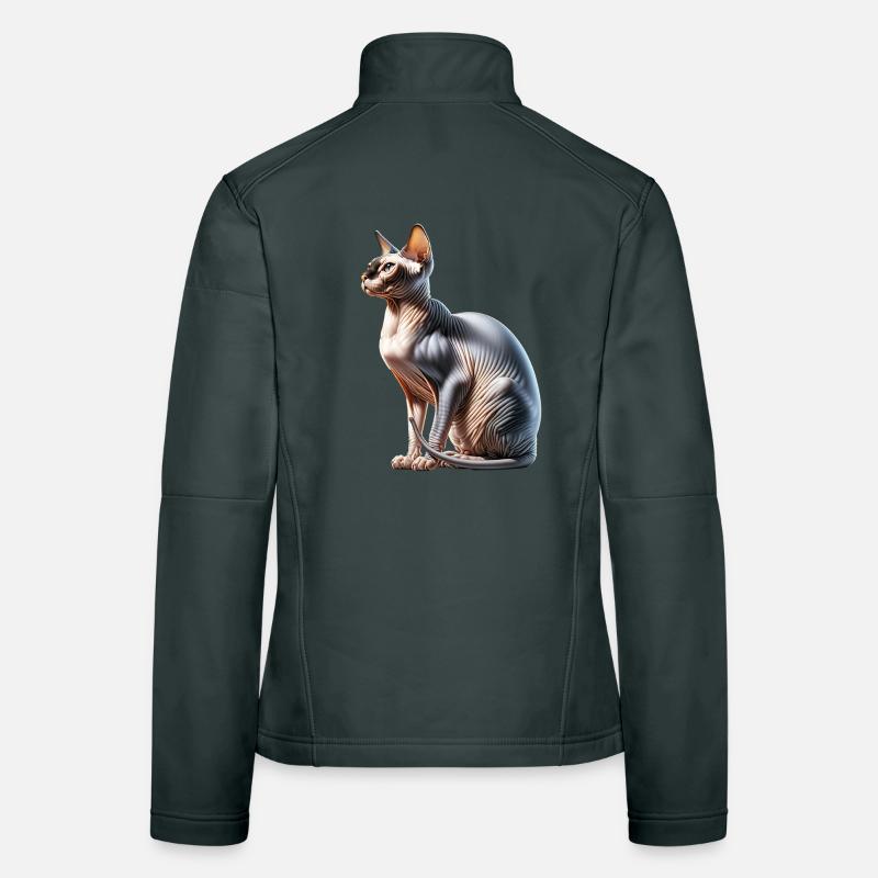 Chat Sphynx Veste en tissu softshell Femme