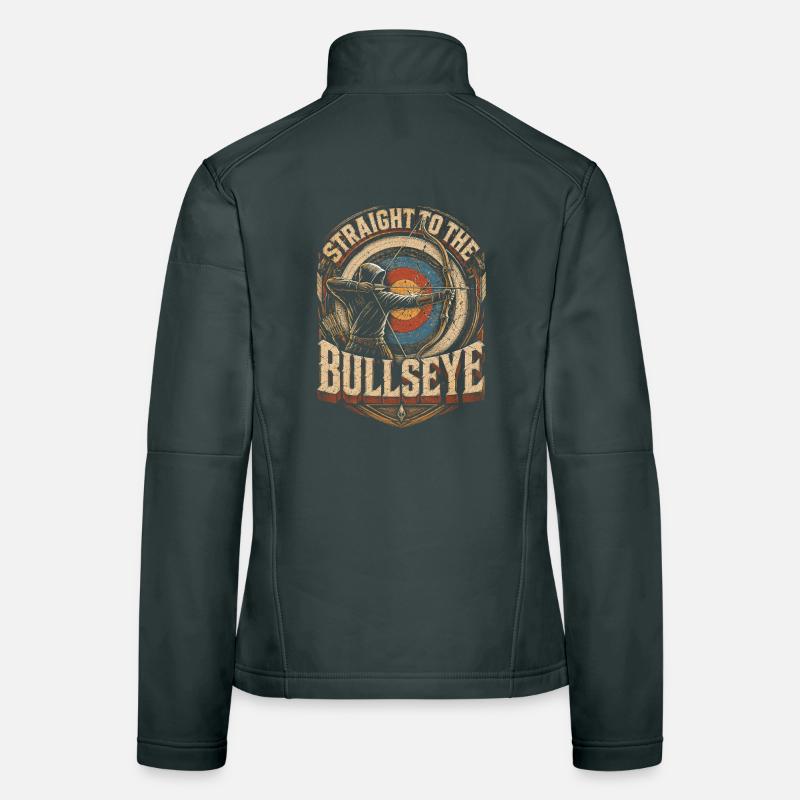 Archer de tir à l’arc droit dans le centre Veste en tissu softshell Femme