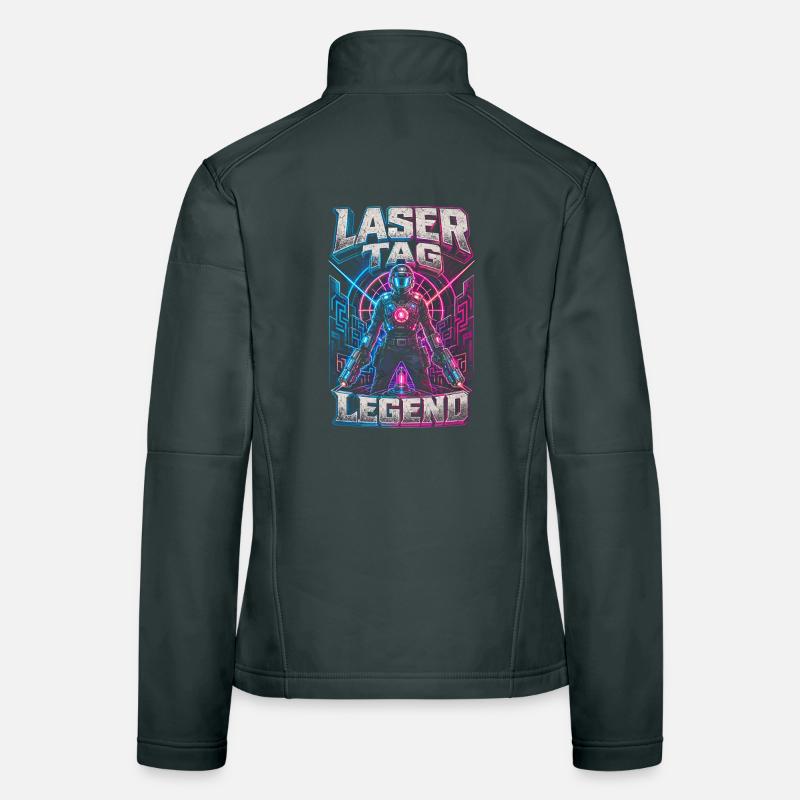Légende du laser tag Veste en tissu softshell Femme