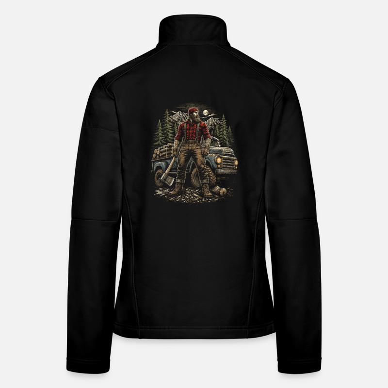 Holzfäller Baumfäller Waldarbeiter Frauen Softshelljacke