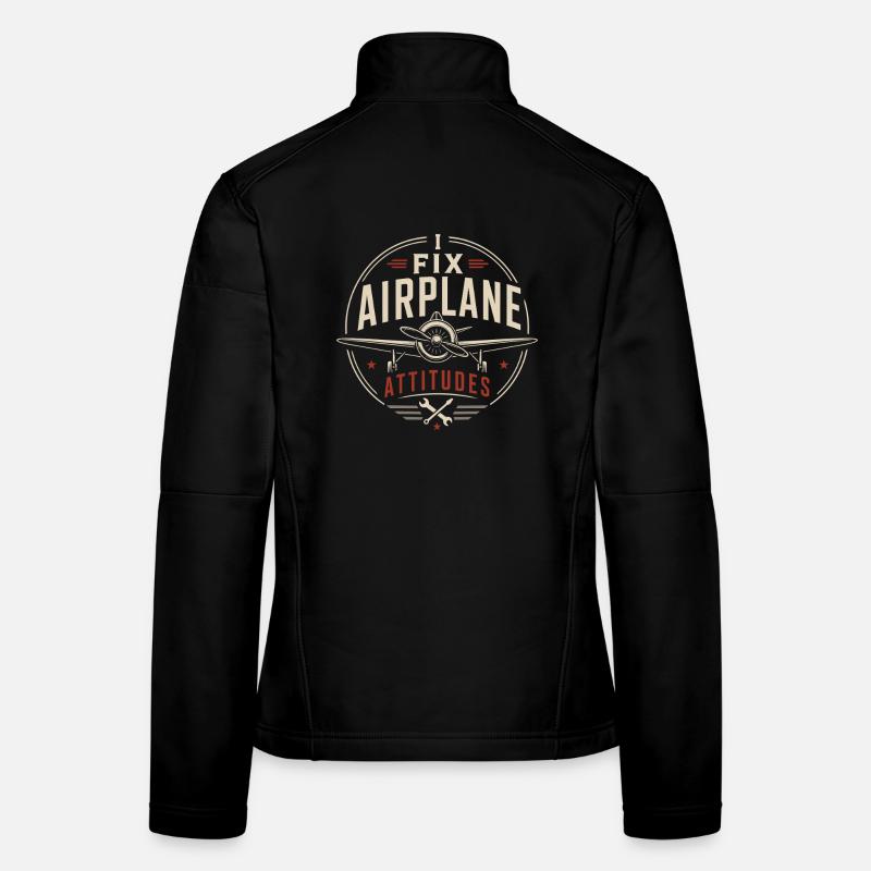 Flugzeug Ingenieur Wartung Und Technik Frauen Softshelljacke