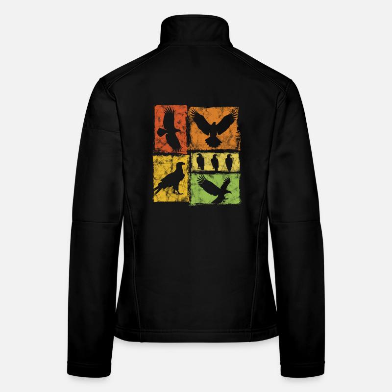 Eagle Retro Graphic Veste en tissu softshell Femme