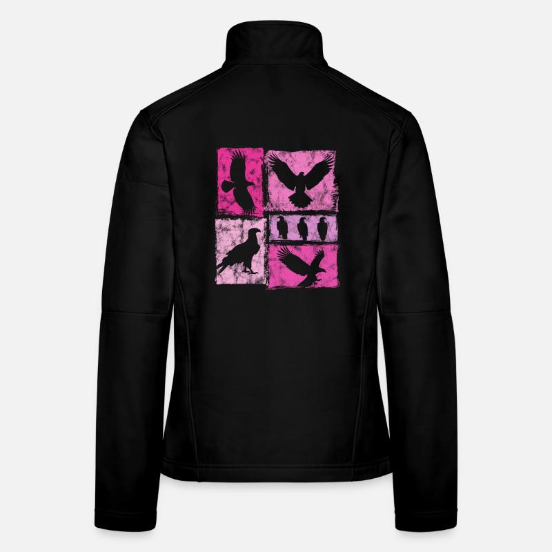 Eagle Retro Graphic Silhouettes Women's Softshell Jacket