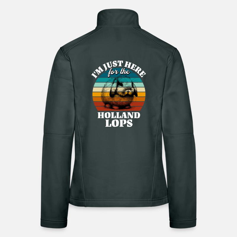 Funny Dwarf Ram Rabbit Sayings Women's Softshell Jacket