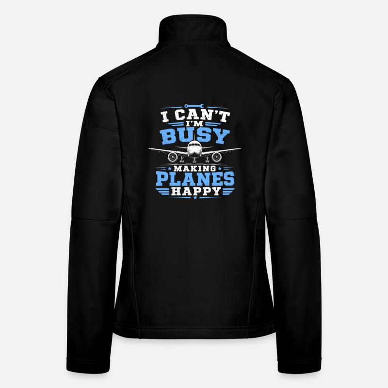 Luftfahrt Mechanik Flugzeug Techniker Frauen Softshelljacke