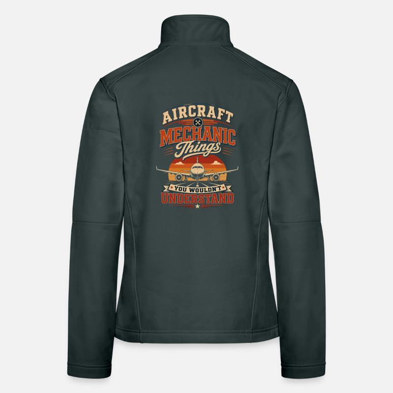 Flugzeugwartung Instandhaltung Luftfahrt Technik Frauen Softshelljacke