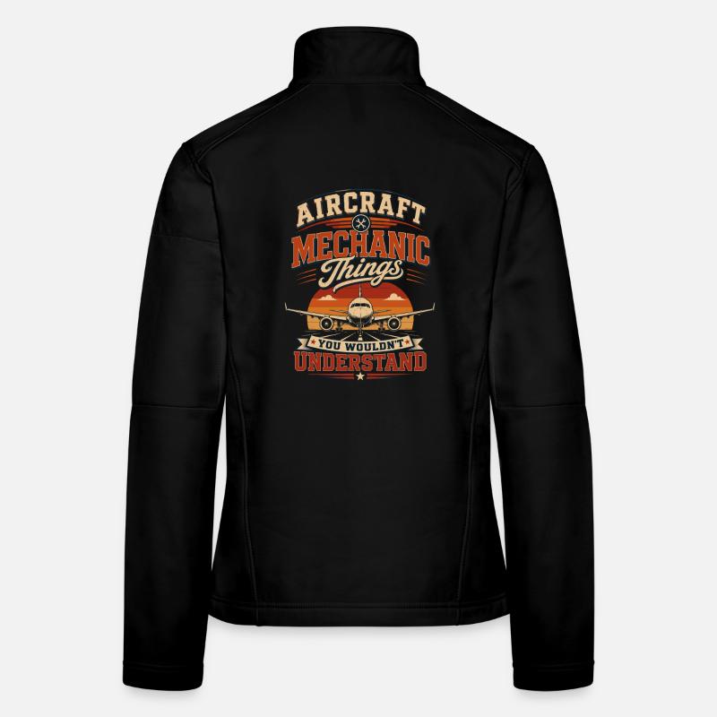 Flugzeugwartung Instandhaltung Luftfahrt Technik Frauen Softshelljacke