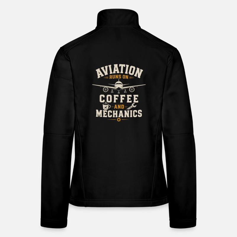 Luftfahrt Techniker Flugzeug Instandhaltung Frauen Softshelljacke