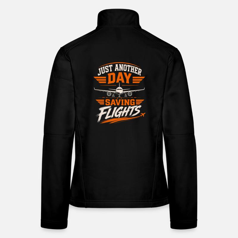 Luftfahrt Technik Wartung Flugzeug Profi Frauen Softshelljacke