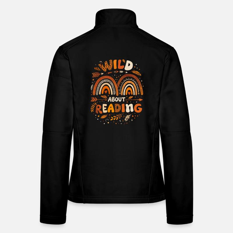 Reading Passion – Rainbow Bohemian & Leopard Frauen Softshelljacke