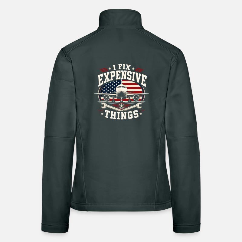 Flugzeugtechniker Instandhaltung Luftfahrt Frauen Softshelljacke