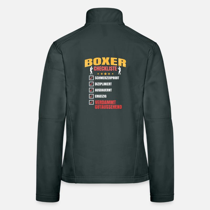 Boxer Checklist – Tough, Diszipliniert & Handsome Frauen Softshelljacke