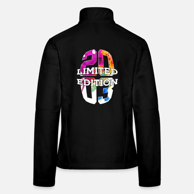 ÉDITION LIMITÉE 2003 23 ANS 23E ANNIVERSAIRE Veste en tissu softshell Femme