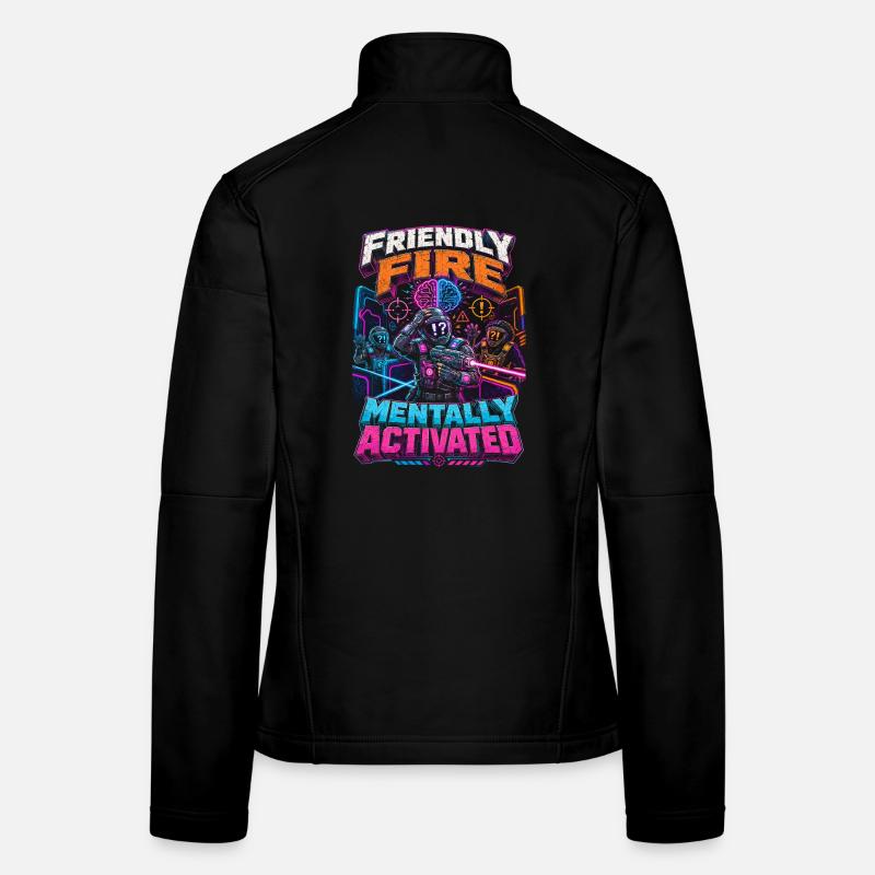 Laser Tag Friendly Fire Mentally Activated Women's Softshell Jacket