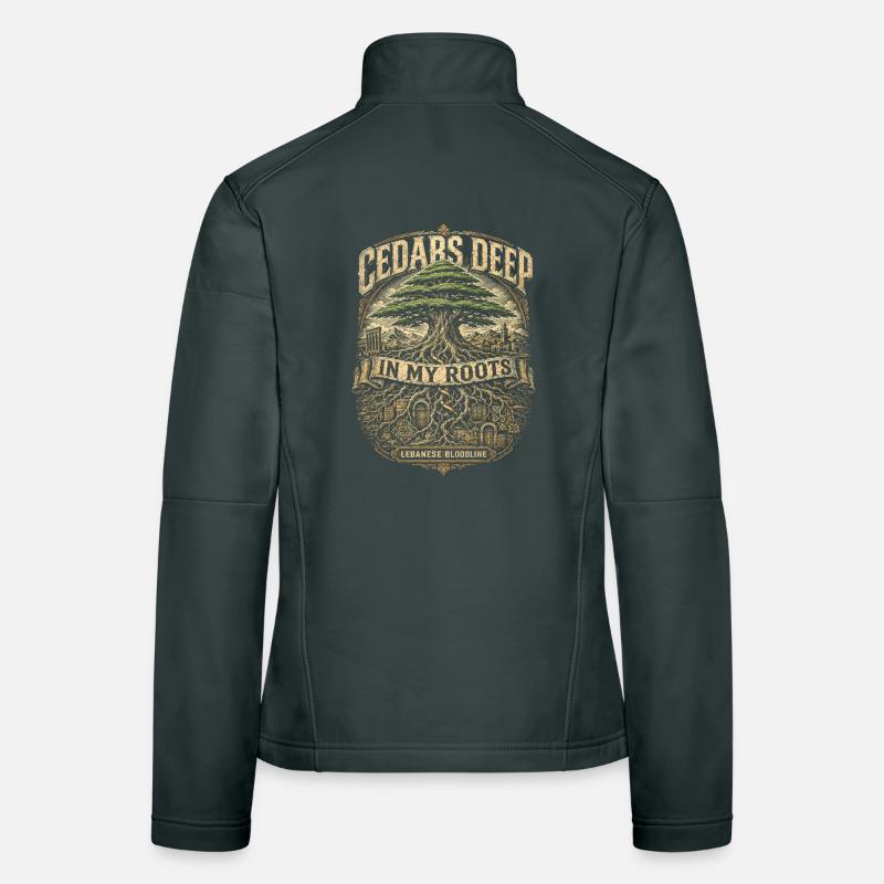 Libanon Libanese Cedars Deep In My Roots Frauen Softshelljacke
