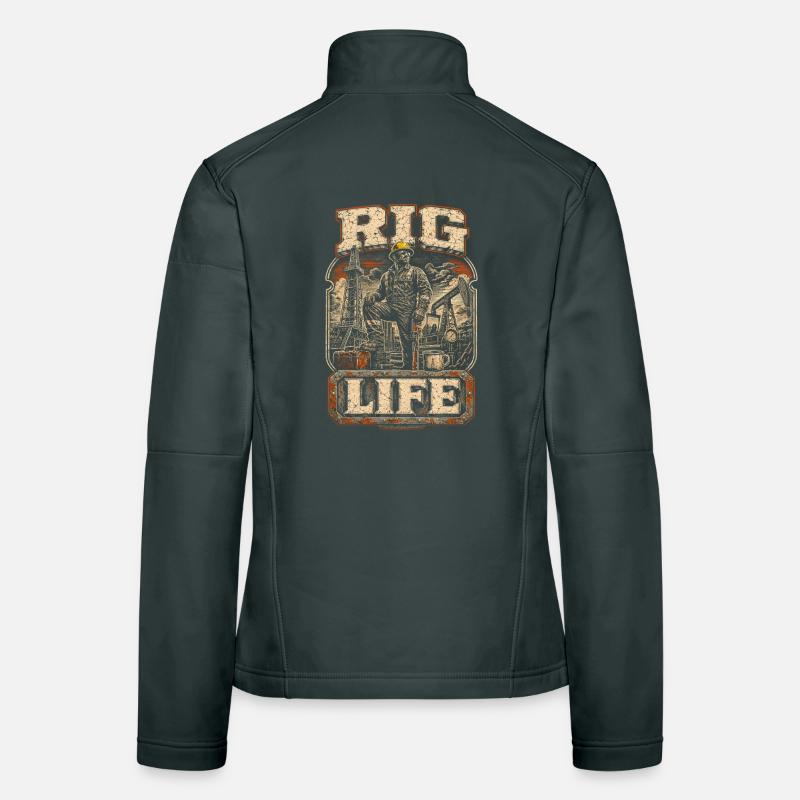 Oil rig rig worker Women's Softshell Jacket