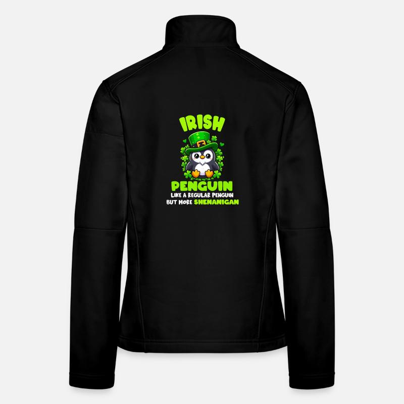 Irischer Trick-Pinguin Frauen Softshelljacke