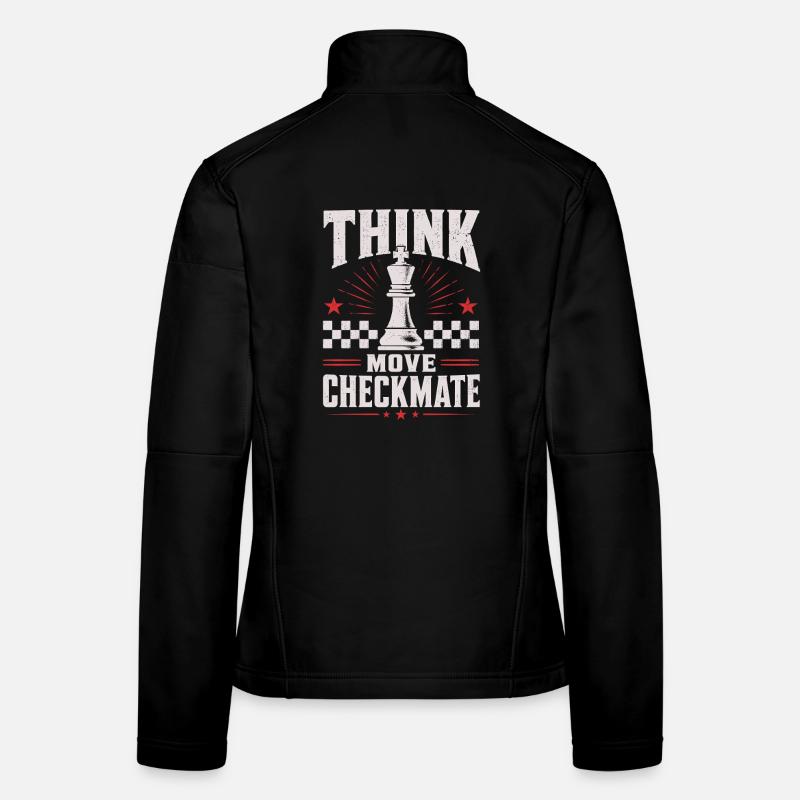 Échecs Échec et mat Pensez à Chemise Move Veste en tissu softshell Femme