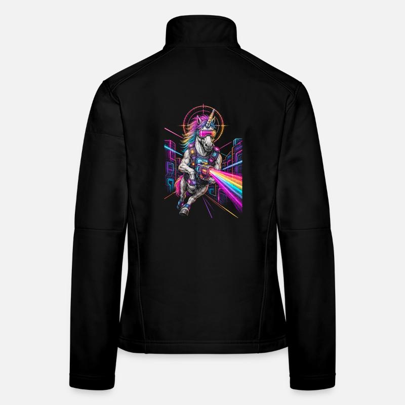 Laser Tag Unicorn Women's Softshell Jacket