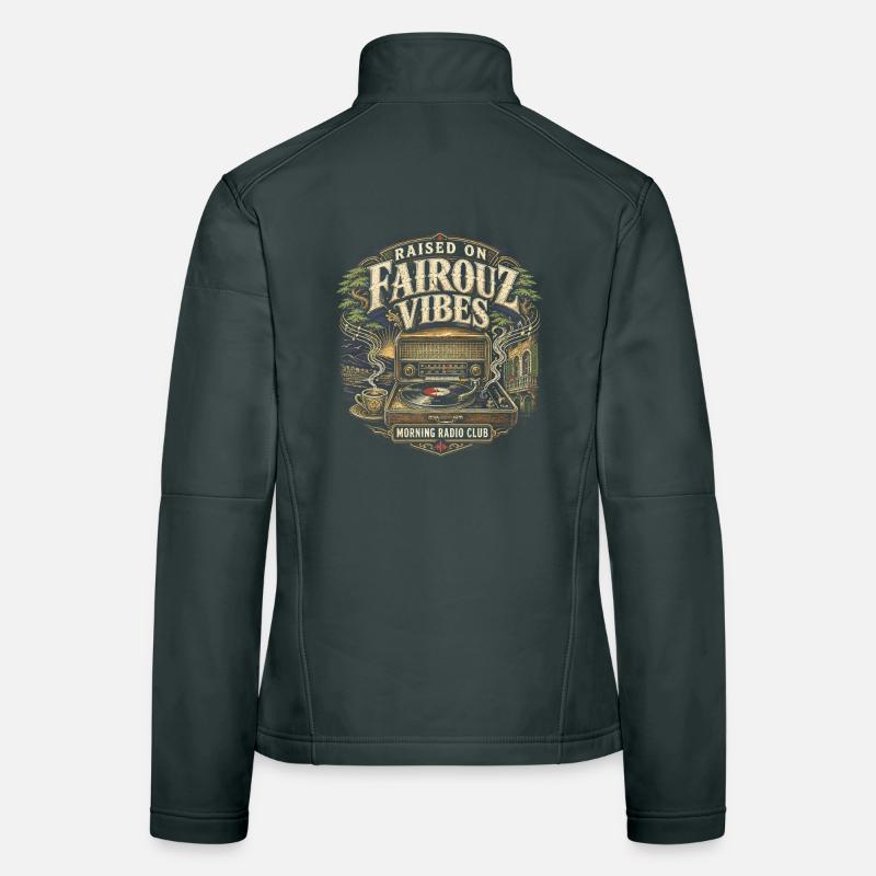 Libanon Libanese Raised On Fairouz Vibes Frauen Softshelljacke