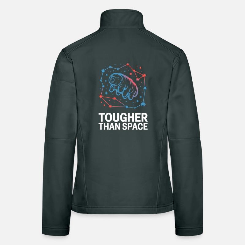 Motif tardigrade Plus dur que l’espace Veste en tissu softshell Femme