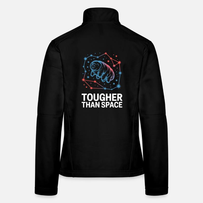 Motif tardigrade Plus dur que l’espace Veste en tissu softshell Femme