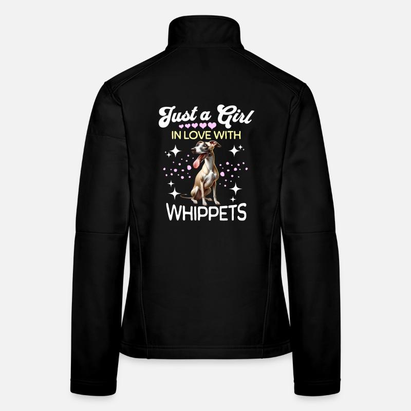 Windhund Mädchen Frauen Softshelljacke