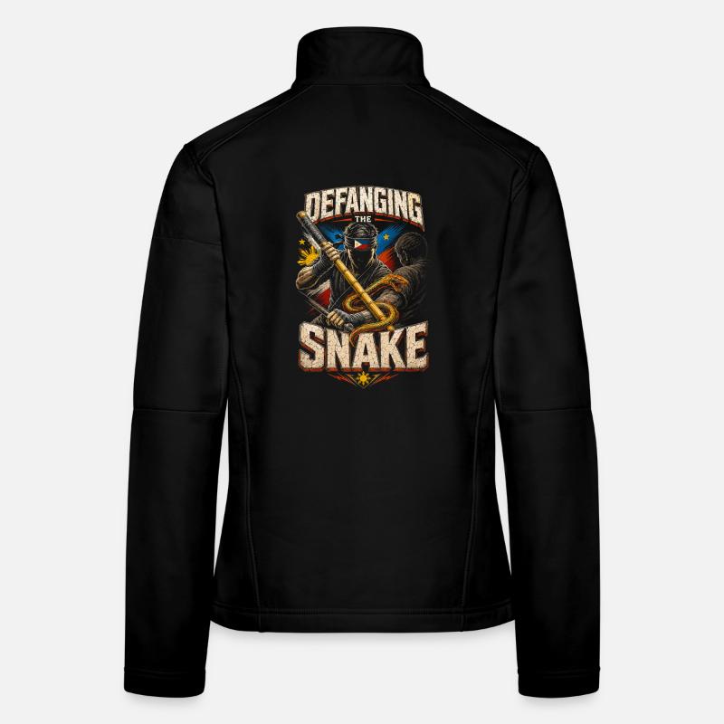 Escrima Arnis Arts Martiaux Décroquant le Serpent Veste en tissu softshell Femme
