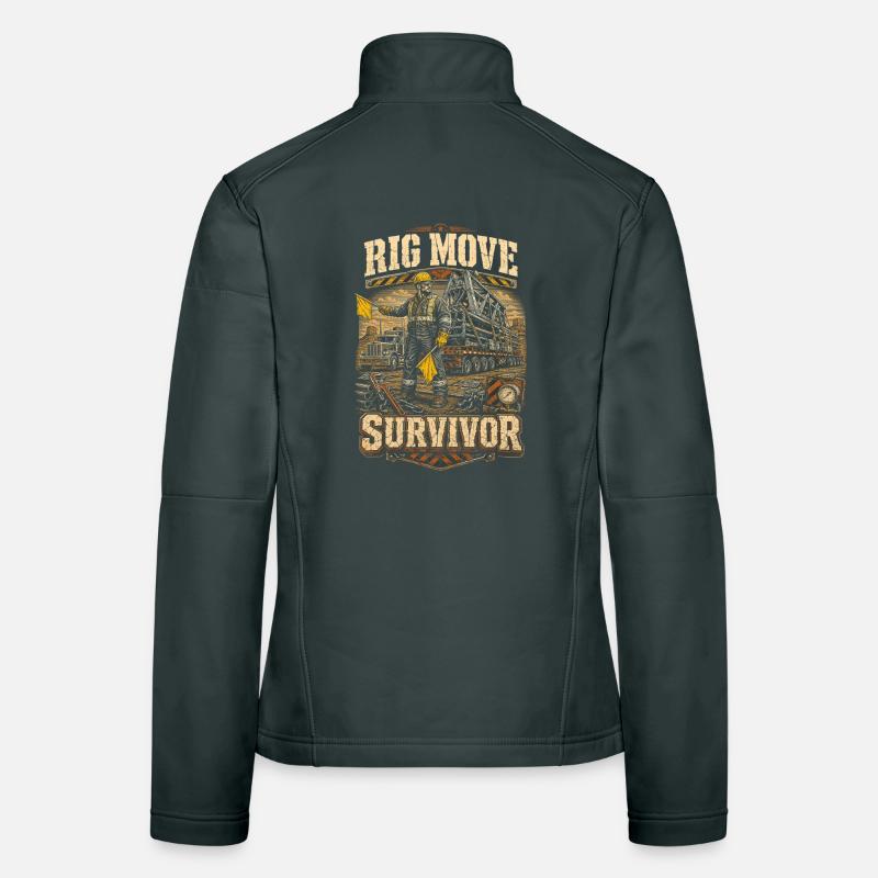 Bohrinsel Ölplattformarbeiter Rig Move Survivor Frauen Softshelljacke