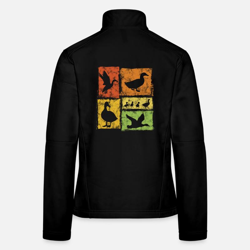 Duck Perspectives - Retro Graphic Women's Softshell Jacket