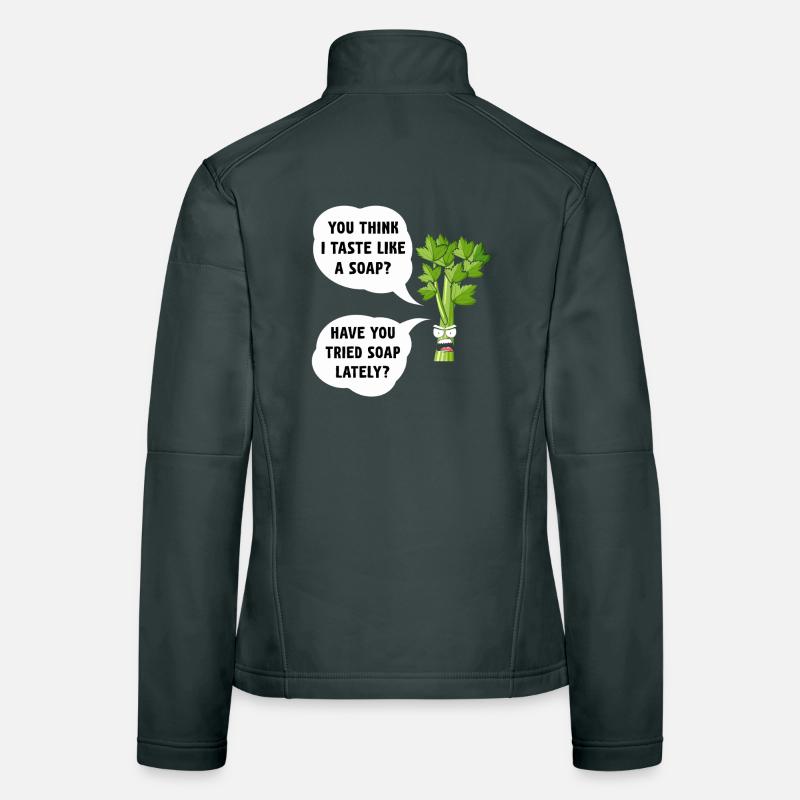 Celery Soap Joke Tee Women's Softshell Jacket