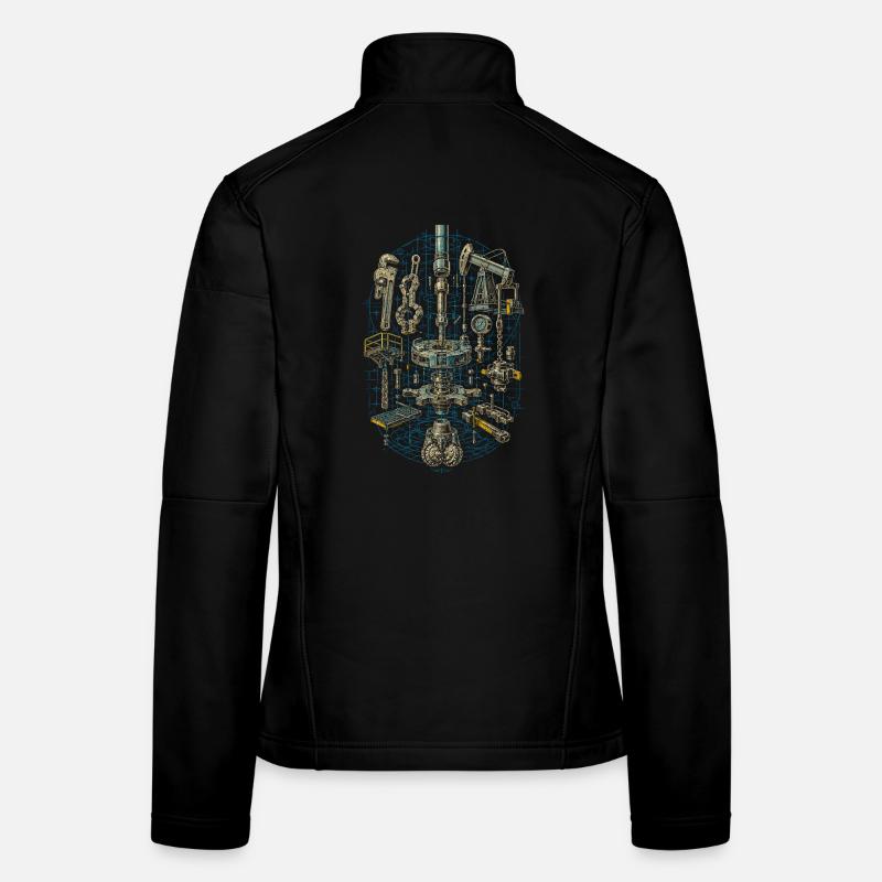 Oil rig rig worker Women's Softshell Jacket