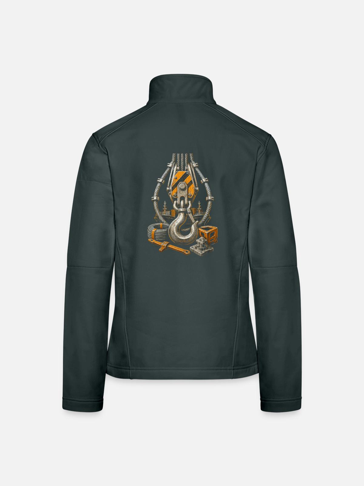 docker - Women's Softshell Jacket - black - Back
