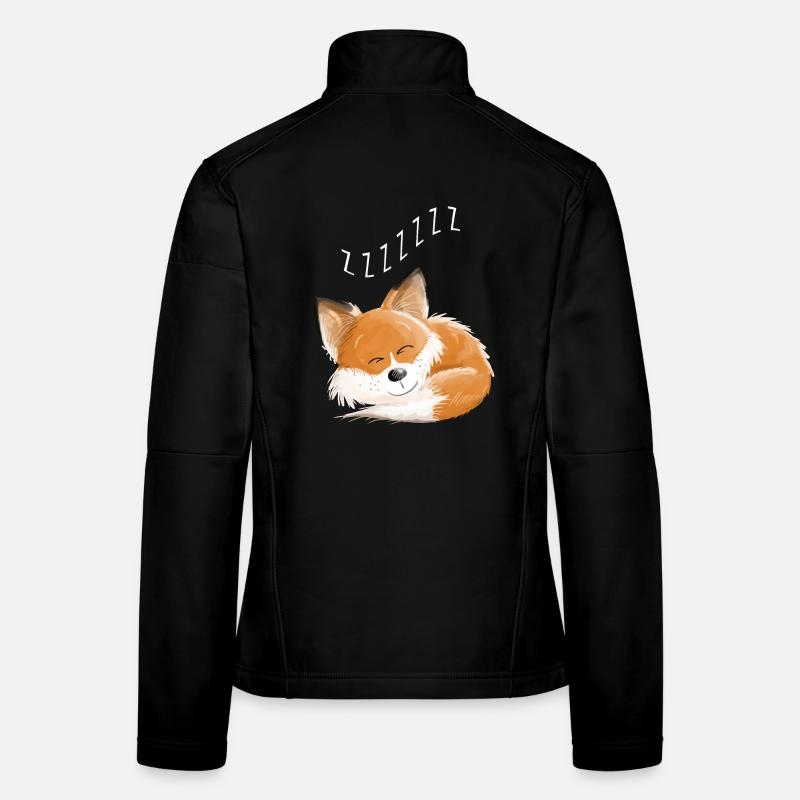 Fox sleeping - dream - dreams - foxes Women's Softshell Jacket