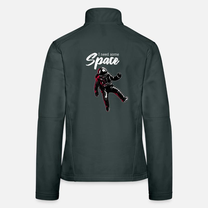 J'ai besoin d'espace | Avec un astronaute dans l'espace Veste en tissu softshell Femme