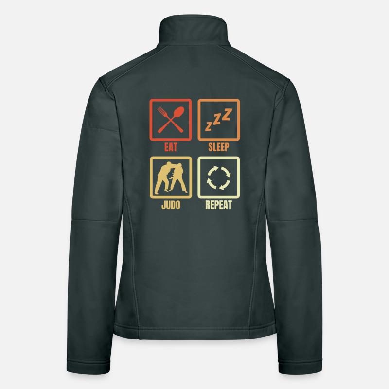 Manger Dormir Judo Répéter Veste en tissu softshell Femme