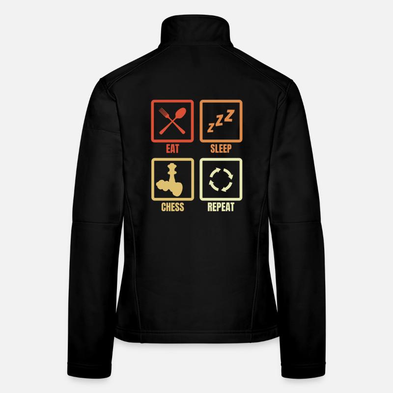 Eat Sleep Chess Repeat Frauen Softshelljacke