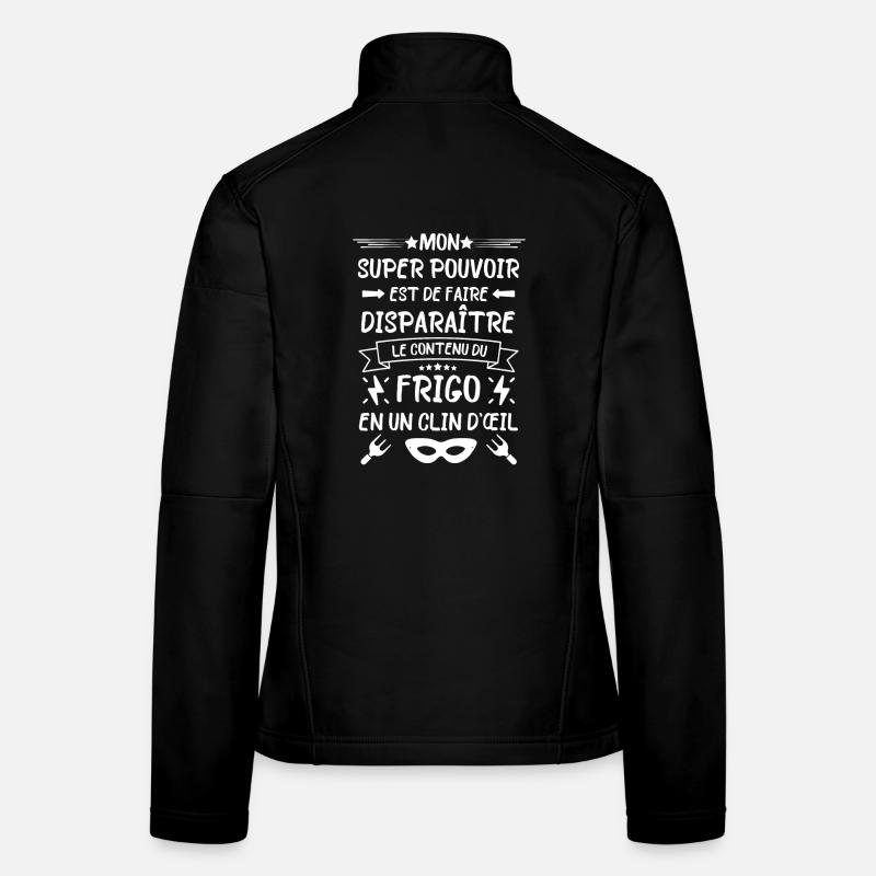 Frigo gourmand bouffe Veste en tissu softshell Femme
